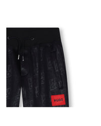 Pantalon de survêtement à imprimé en molleton - Black