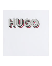 Long-sleeved cotton logo T-shirt - White