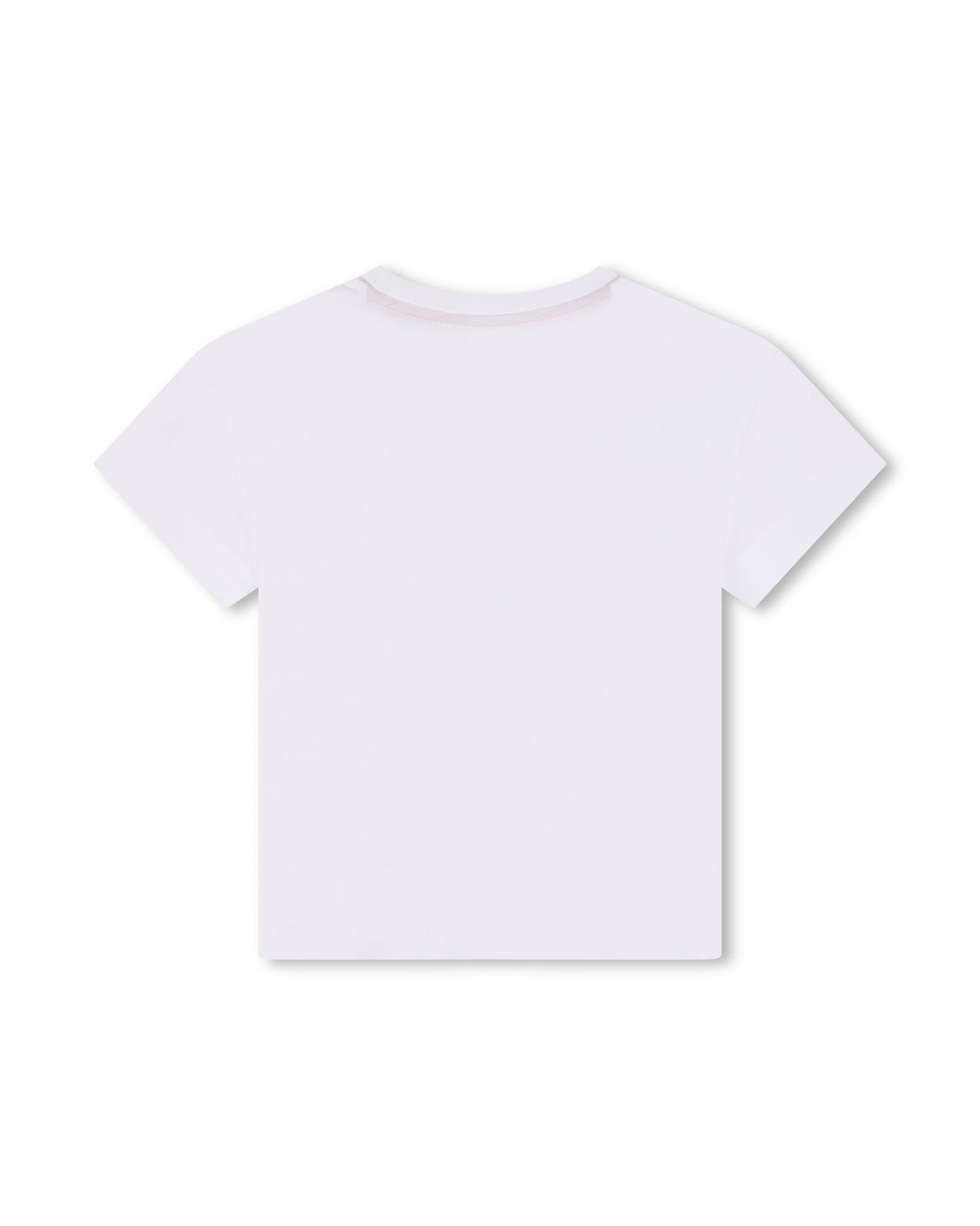 T-shirt à manches courtes imprimé fantaisie en coton - Blanc