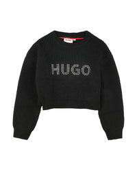 Pull court à logo clouté - Black
