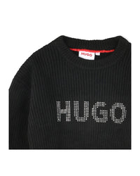 Pull court à logo clouté - Black
