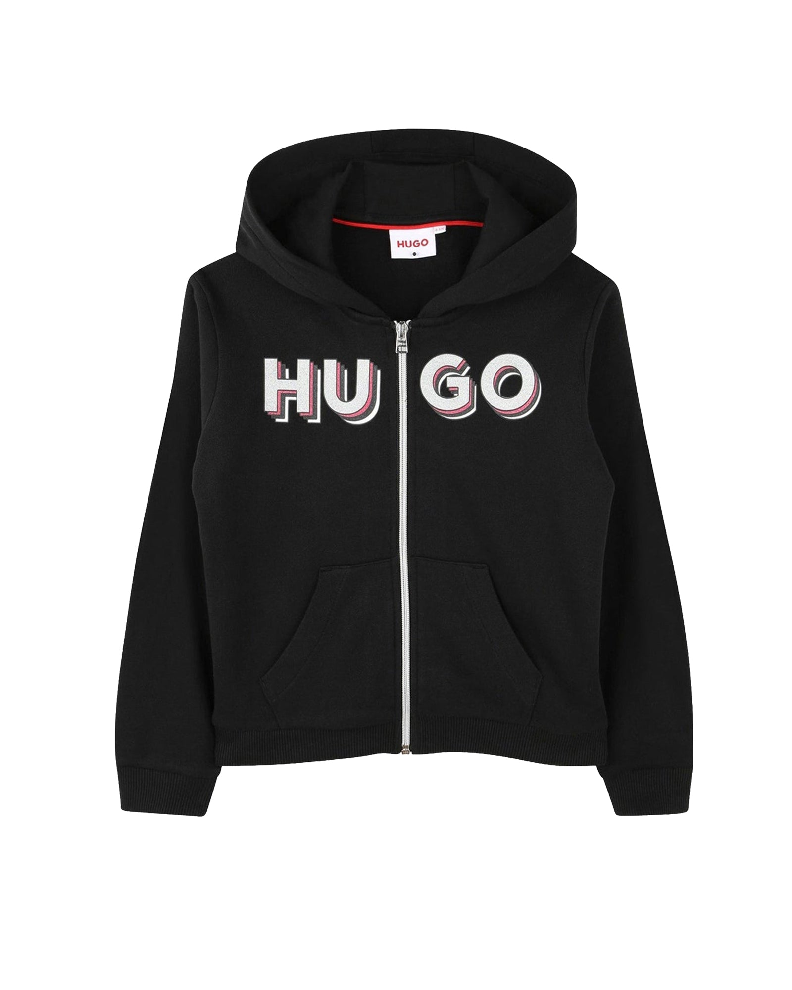 Cardigan de survêtement à capuche en coton - Black