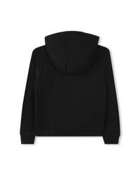 Cardigan de survêtement à capuche en coton - Black