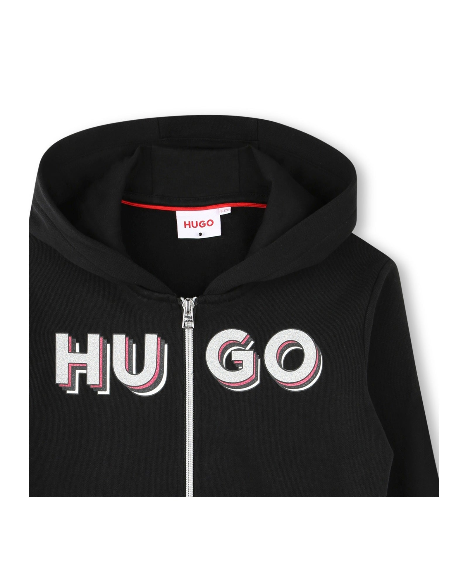 Cardigan de survêtement à capuche en coton - Black