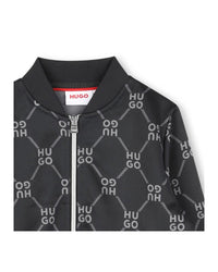 Cardigan de survêtement en molleton - Black