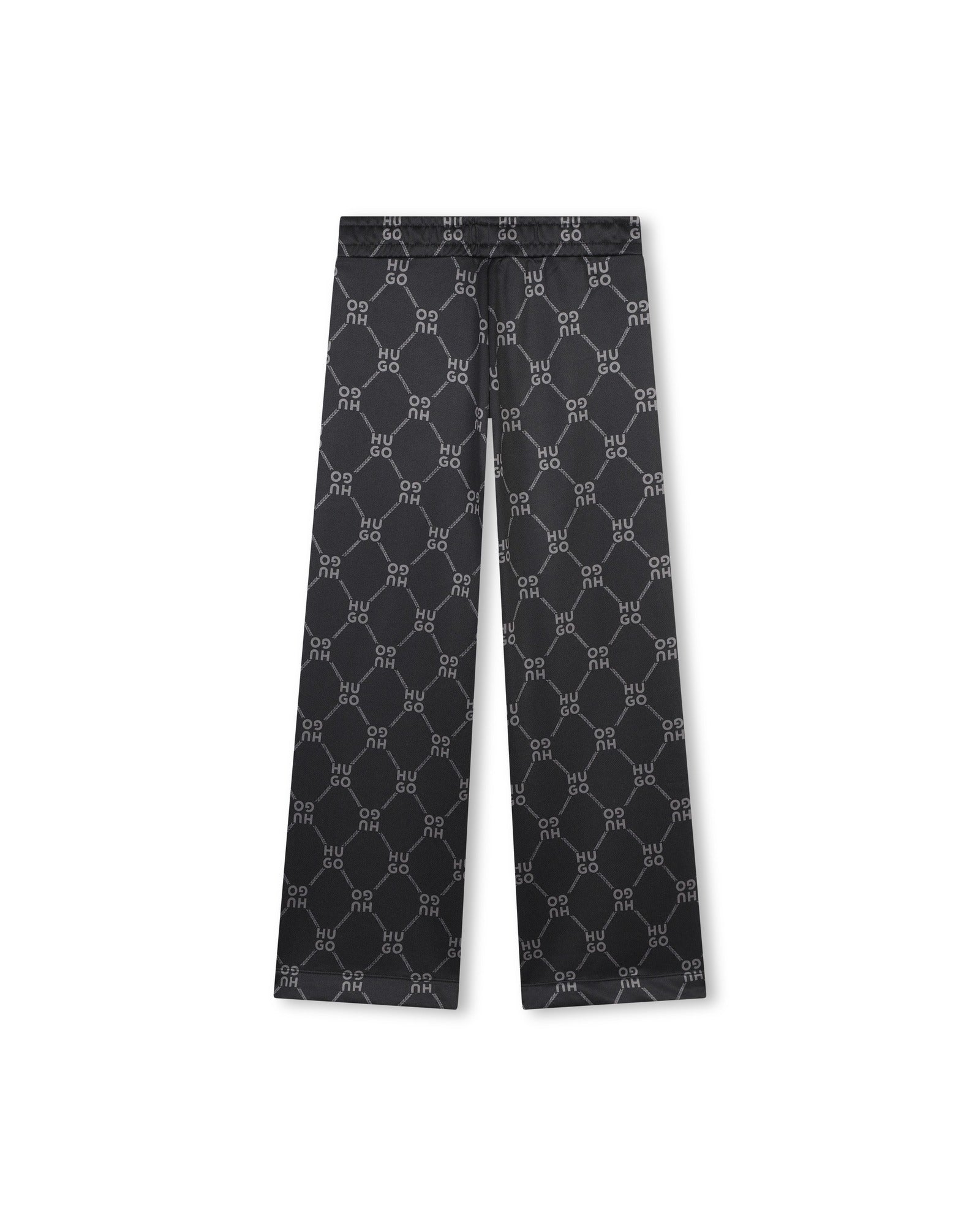 Printed fleece sweatpants - Black