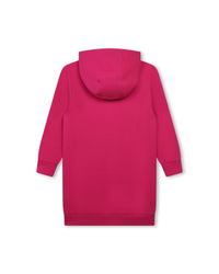 Cotton Varsity hoodie dress - Grenadine