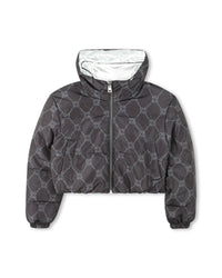 Reversible down jacket with pockets - Black