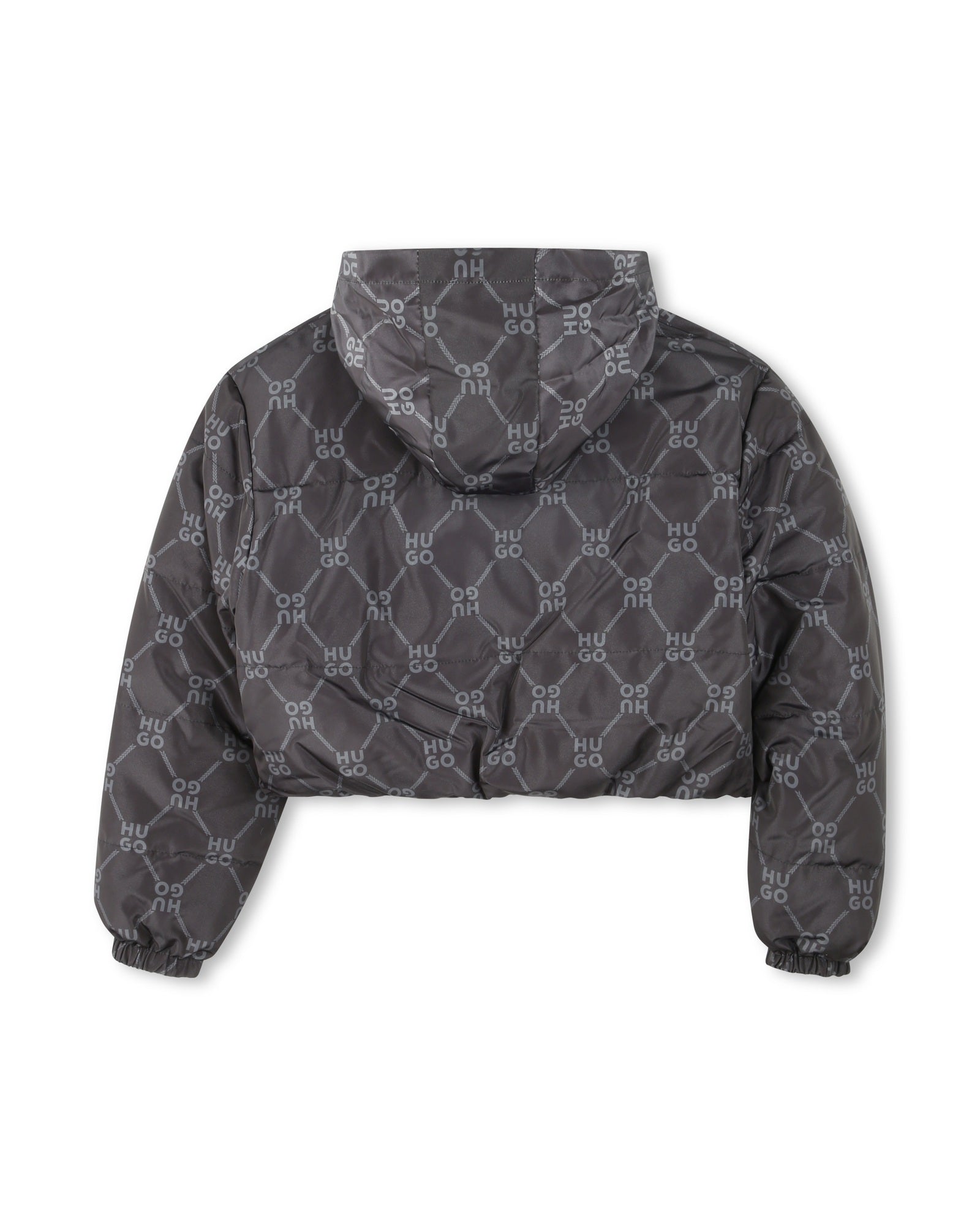 Reversible down jacket with pockets - Black