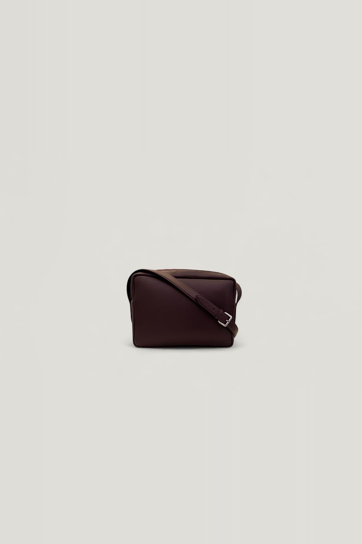 Small leather shoulder bag - Bordeaux