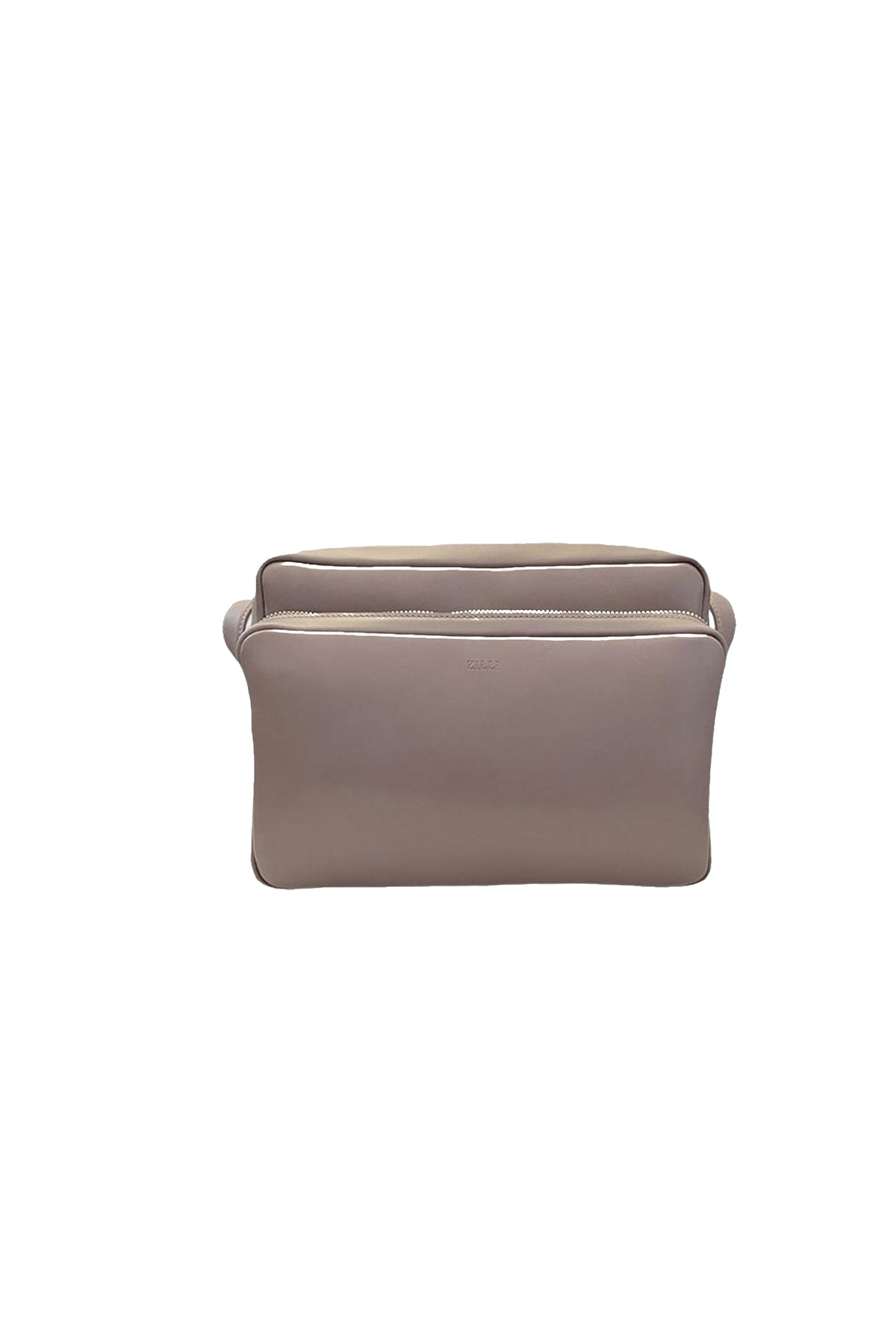 Small leather shoulder bag - Taupe