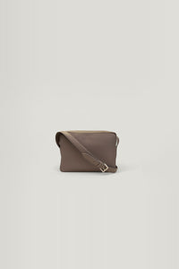 Small leather shoulder bag - Taupe