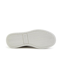 Leather lace-up sneakers - White