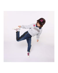 Leather lace-up sneakers - White