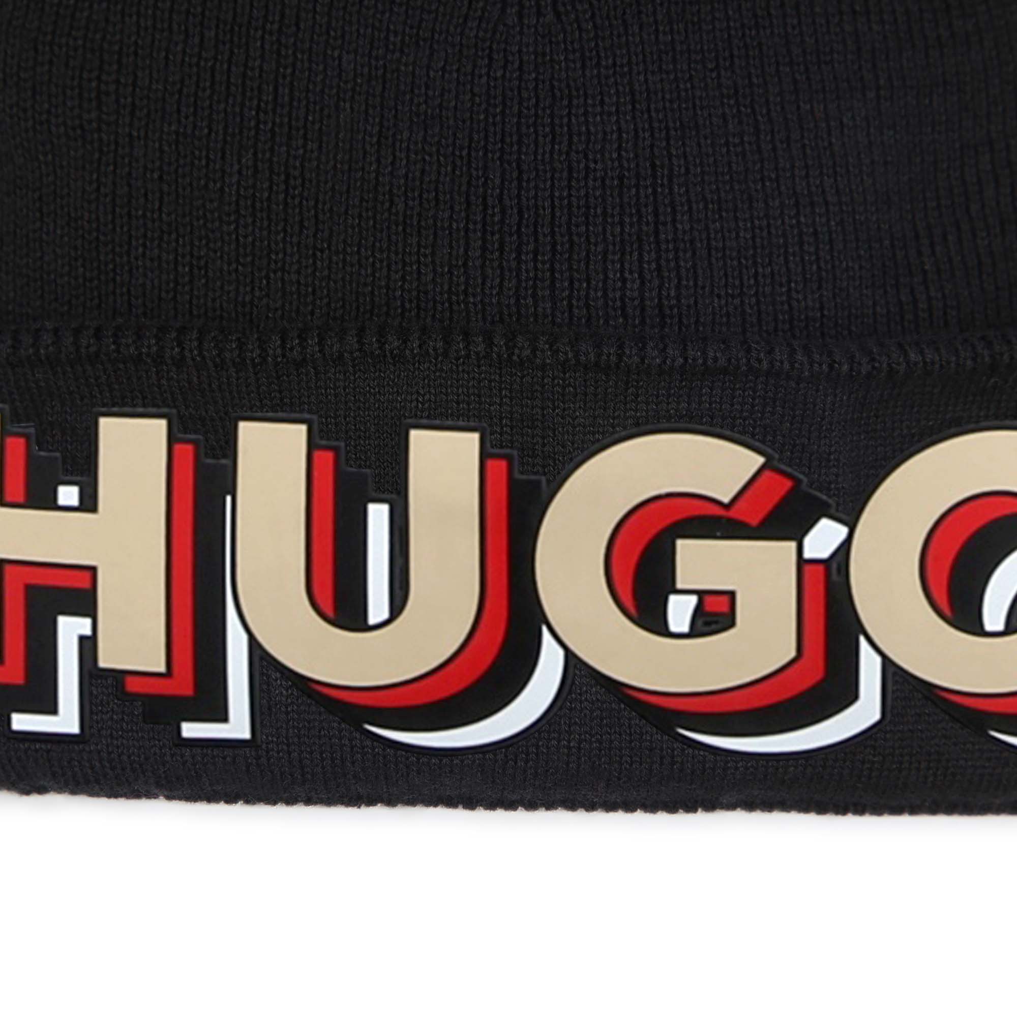 Bonnet à logo 3D en coton - Black