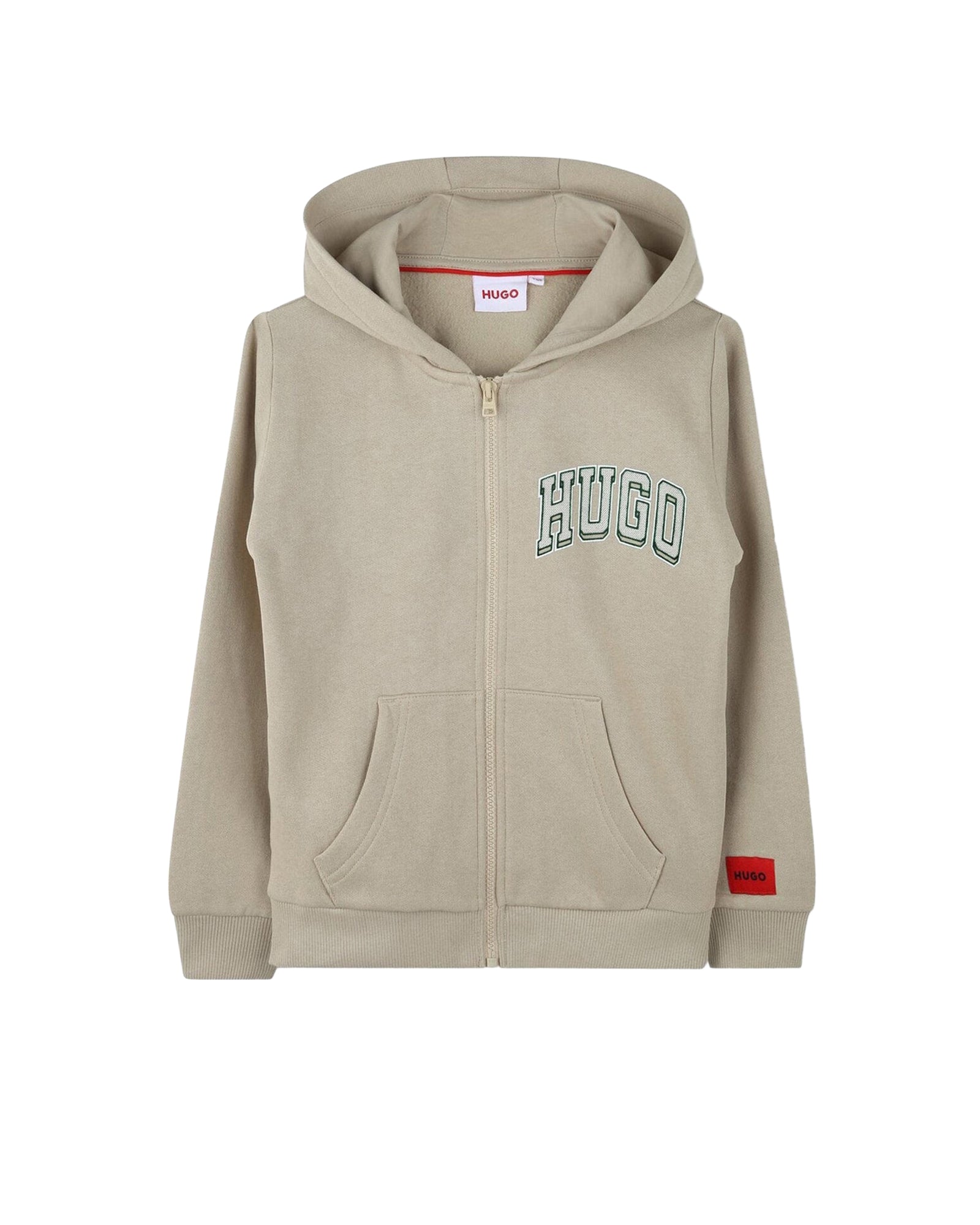 Gilet de survêtement à capuche en coton - Stone