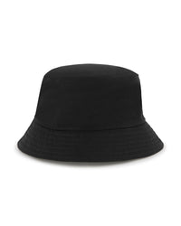 Bob reversible avec logo en coton - Black