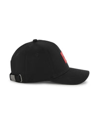Casquette avec logo en coton - Black