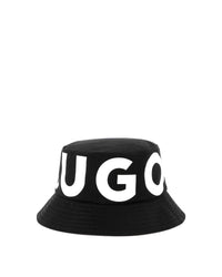 Bob reversible avec logo en coton - Médiéval Blue