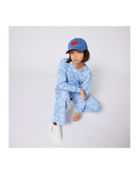 Cap with denim logo - Rinse Wash