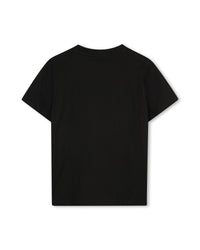 Short-sleeved cotton T-shirt - Black