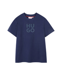 Short-sleeved cotton T-shirt - Medieval Blue