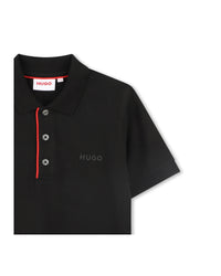 Polo manches courtes en coton - Black