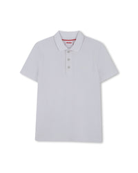 Polo manches courtes en coton - Blanc