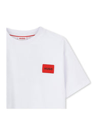 T-shirt manches courtes avec logo en coton - Blanc