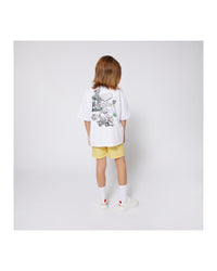 T-shirt manches courtes avec logo en coton - Blanc