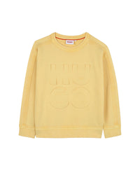Sweatshirt fantaisie en coton - Jaune Poussin