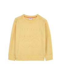Sweatshirt fantaisie en coton - Jaune Poussin