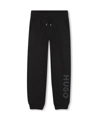 Pantalon jogging avec logo en coton - Black