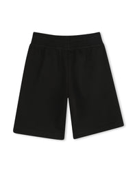 Short avec logo en coton - Black