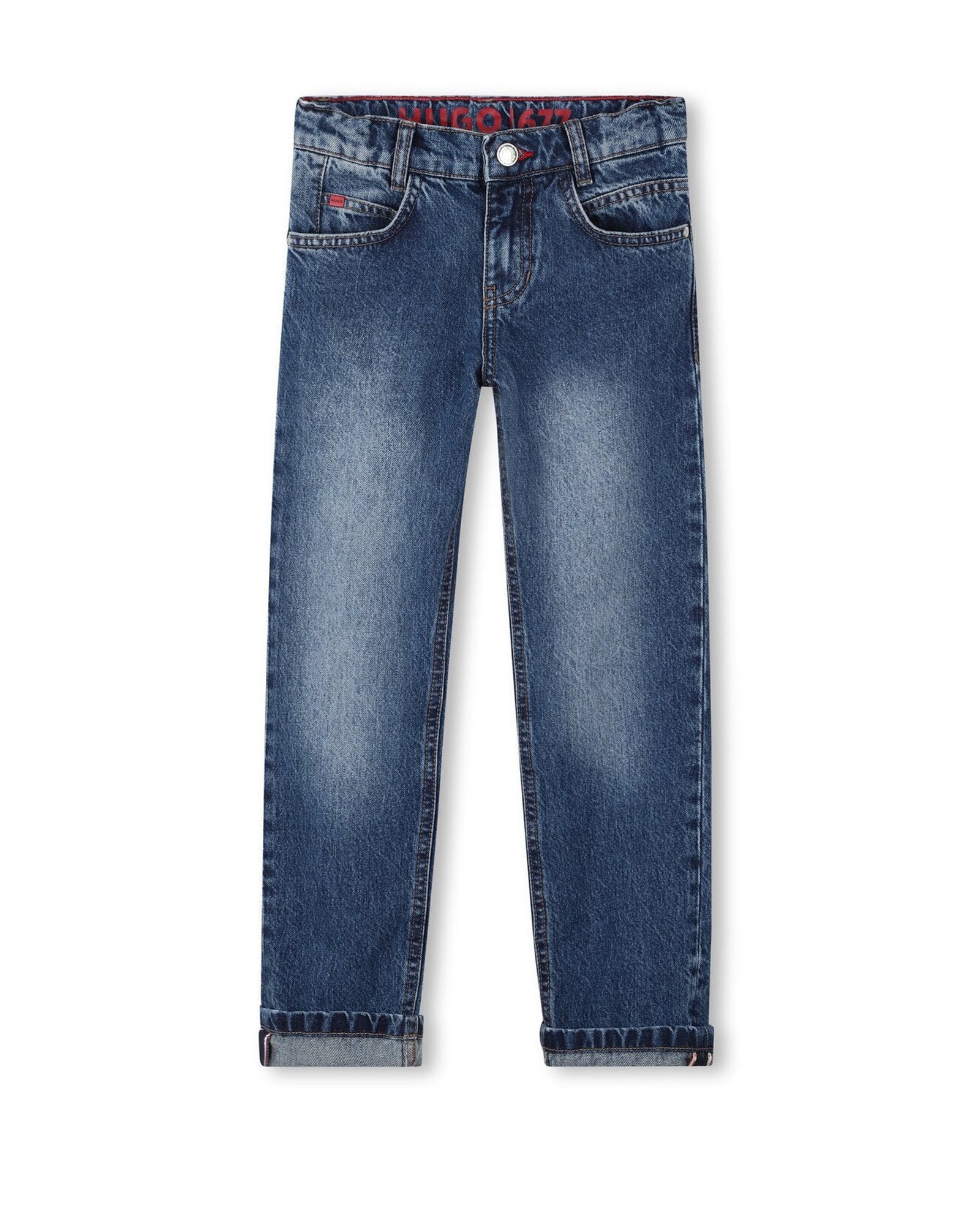 Pantalon avec logo en denim - Double Stone