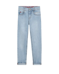 Pantalon avec logo en denim - Bleach