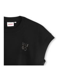 T-shirt sans manches en coton - Black