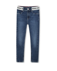 Jegging avec logo en denim - Denim Blue