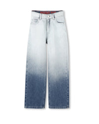 Pantalon avec logo en denim - Denim Blue