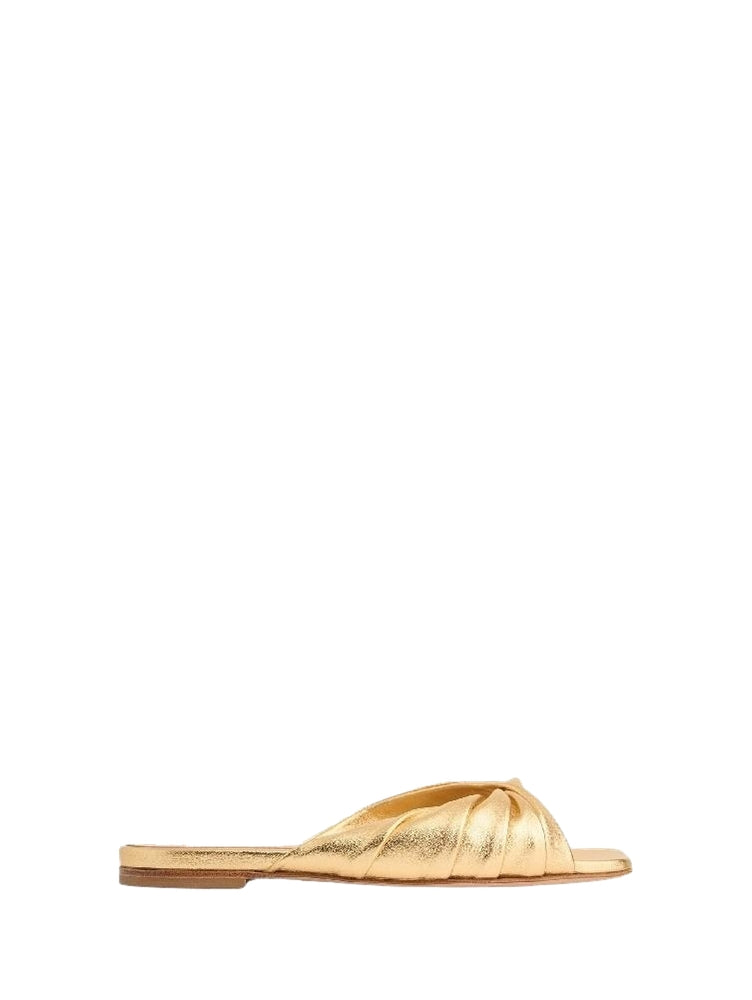 Sandales Selene en cuir lisse - Or
