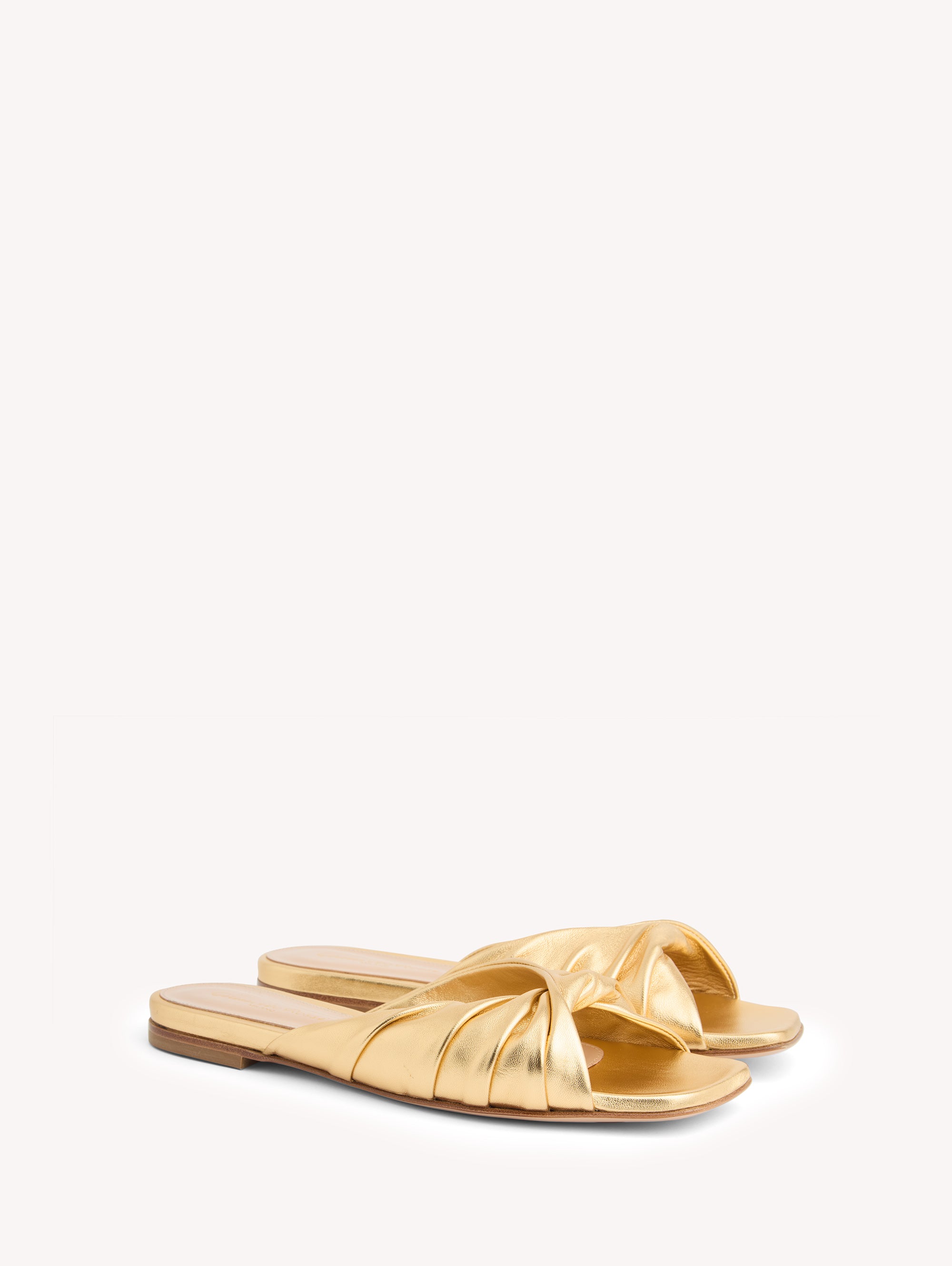 Sandales Selene en cuir lisse - Or