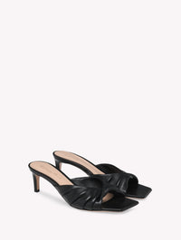 Sandales Selene 55 en cuir lisse - Noir