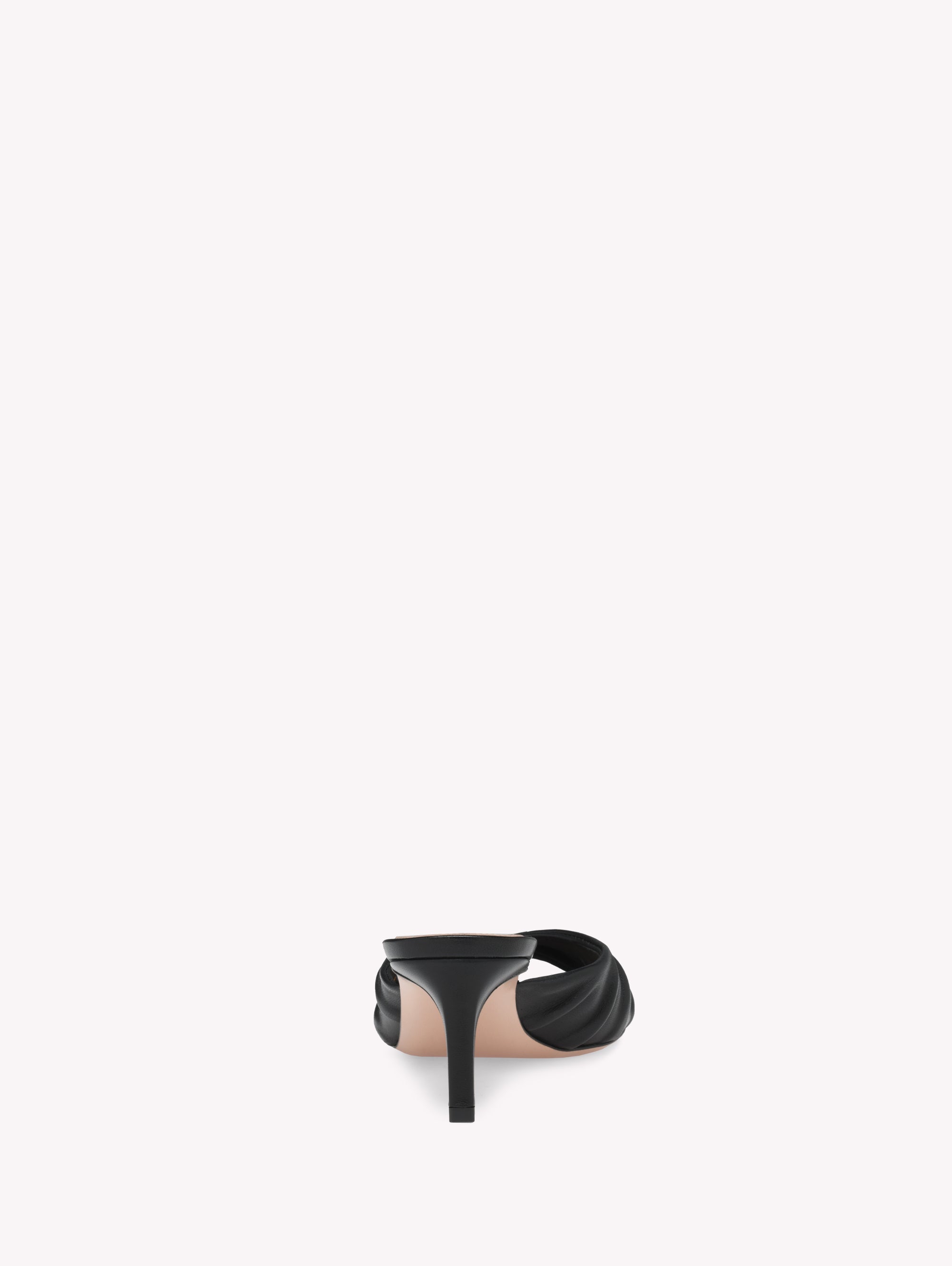 Sandales Selene 55 en cuir lisse - Noir