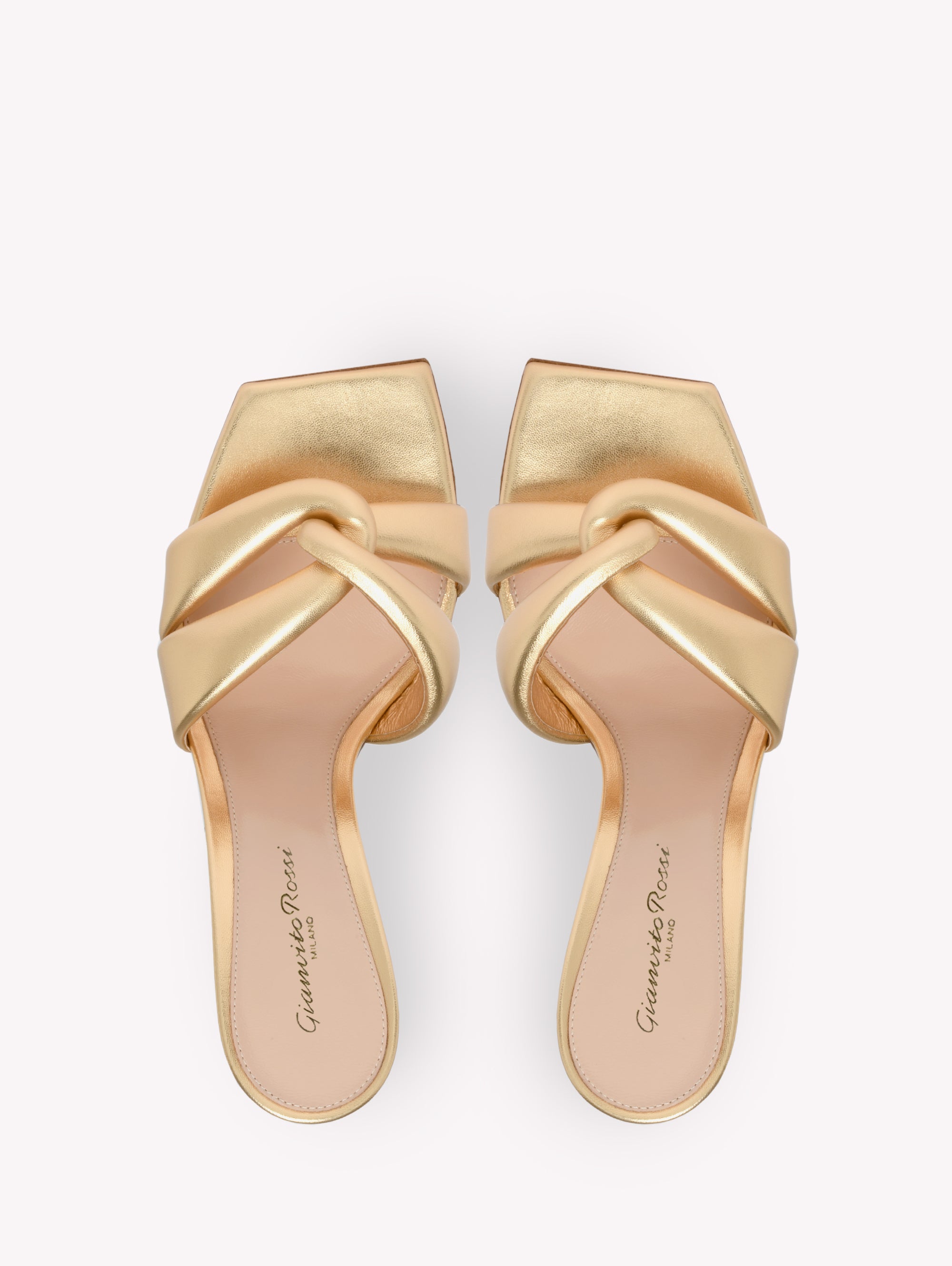 Sandales Amour 85 en cuir lisse - Or