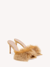 Sandales Jenny 85 en cuir lisse - Or