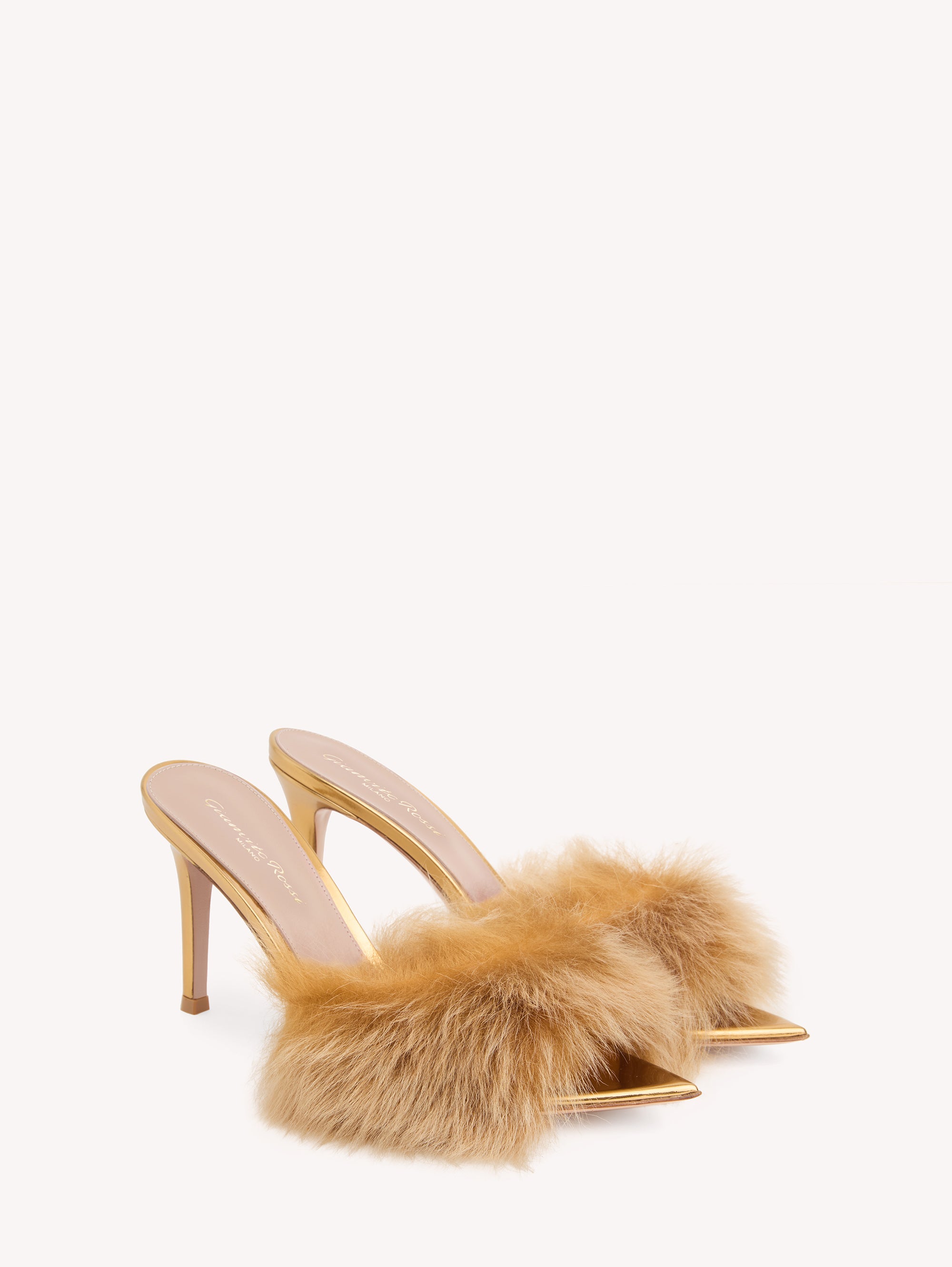 Sandales Jenny 85 en cuir lisse - Or