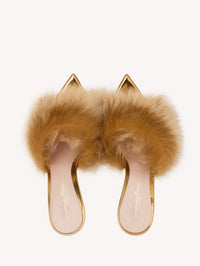 Sandales Jenny 85 en cuir lisse - Or