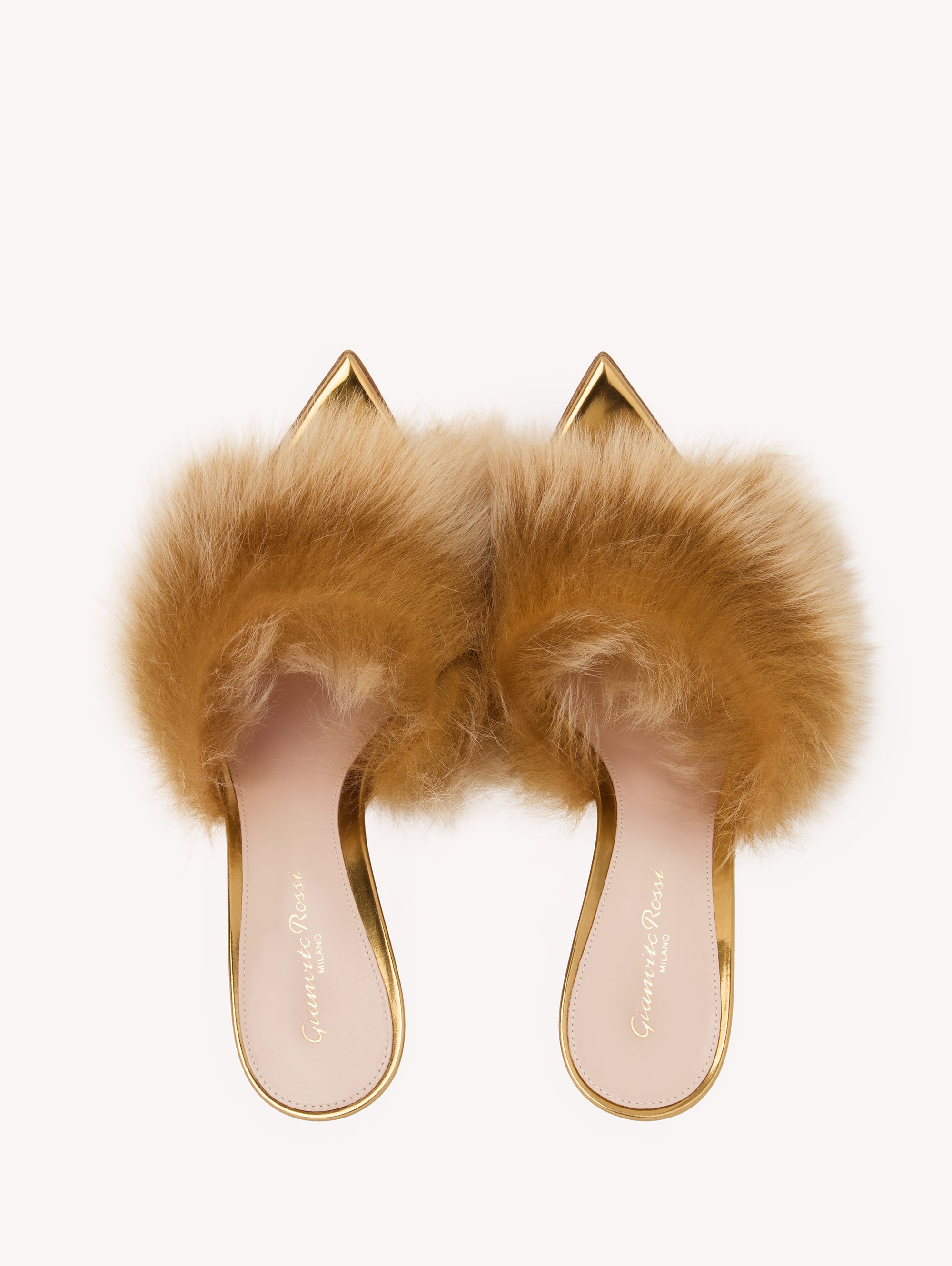 Sandales Jenny 85 en cuir lisse - Or