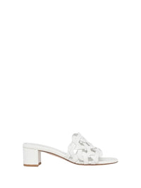 Sandales Amalfi 45 en cuir lisse - Blanc