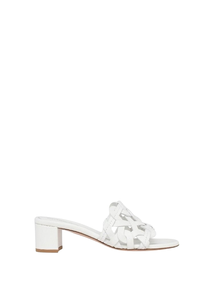 Sandales Amalfi 45 en cuir lisse - Blanc